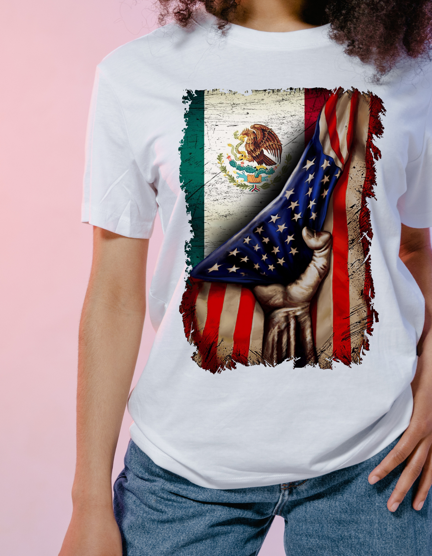 Mexico and USA Full Color Transfer DTF