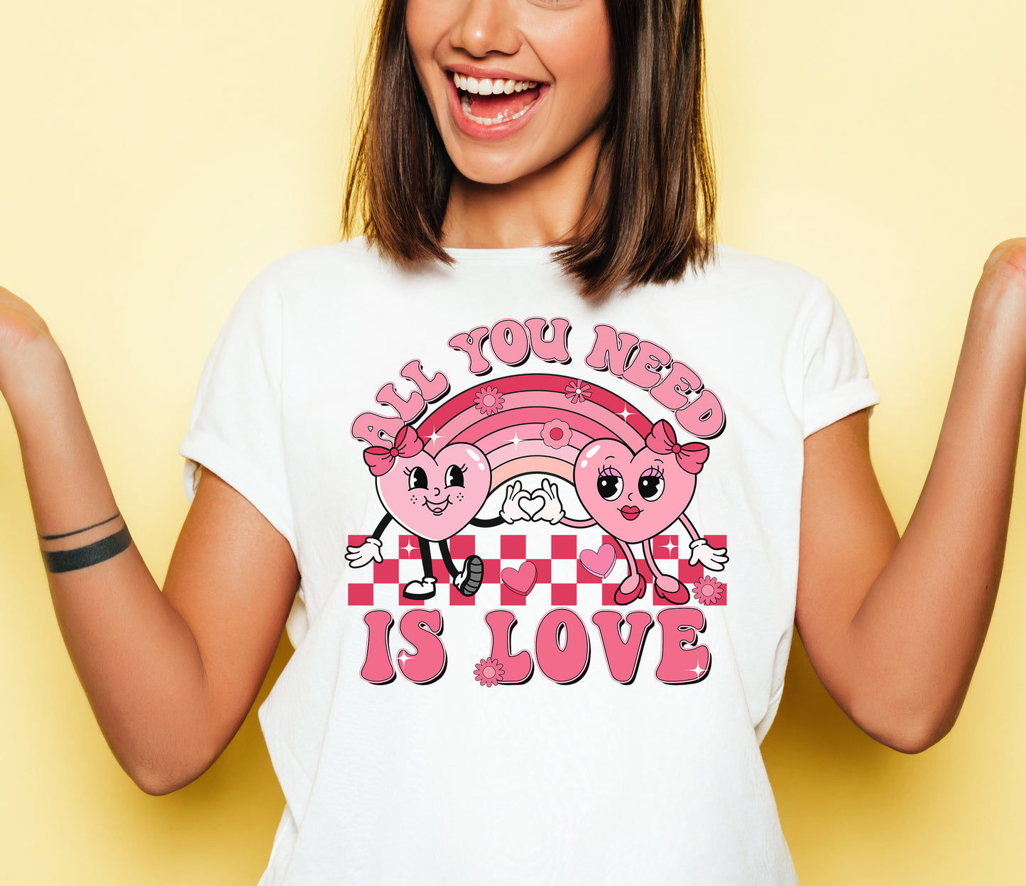 All you Need is LOVE - Full Color Transfer DTF