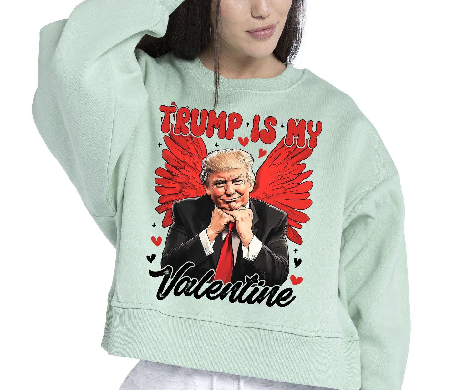 B Retro Trump Is My Valentine - Full Color Transfer DTF