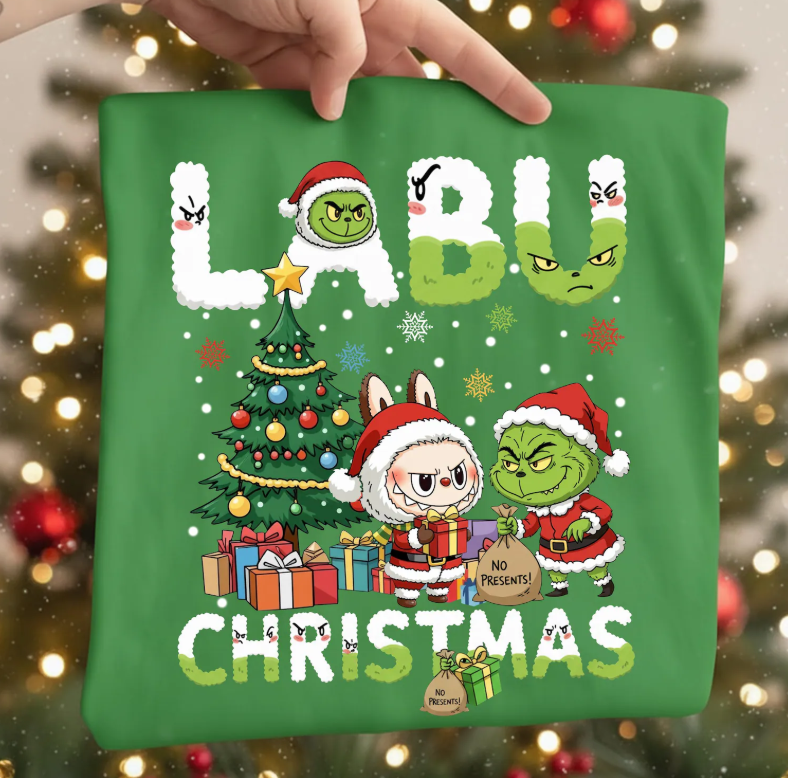 Labubu Christmas - Full Color Transfer DTF