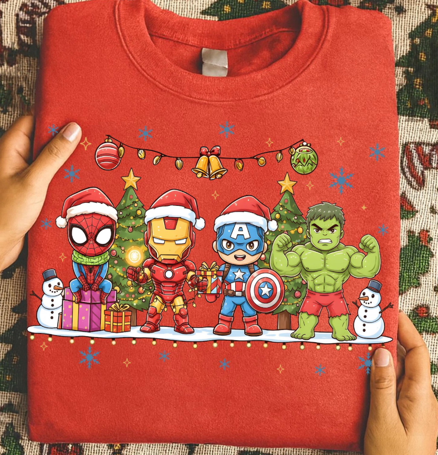 Marvel Christmas - Full Color Transfer DTF