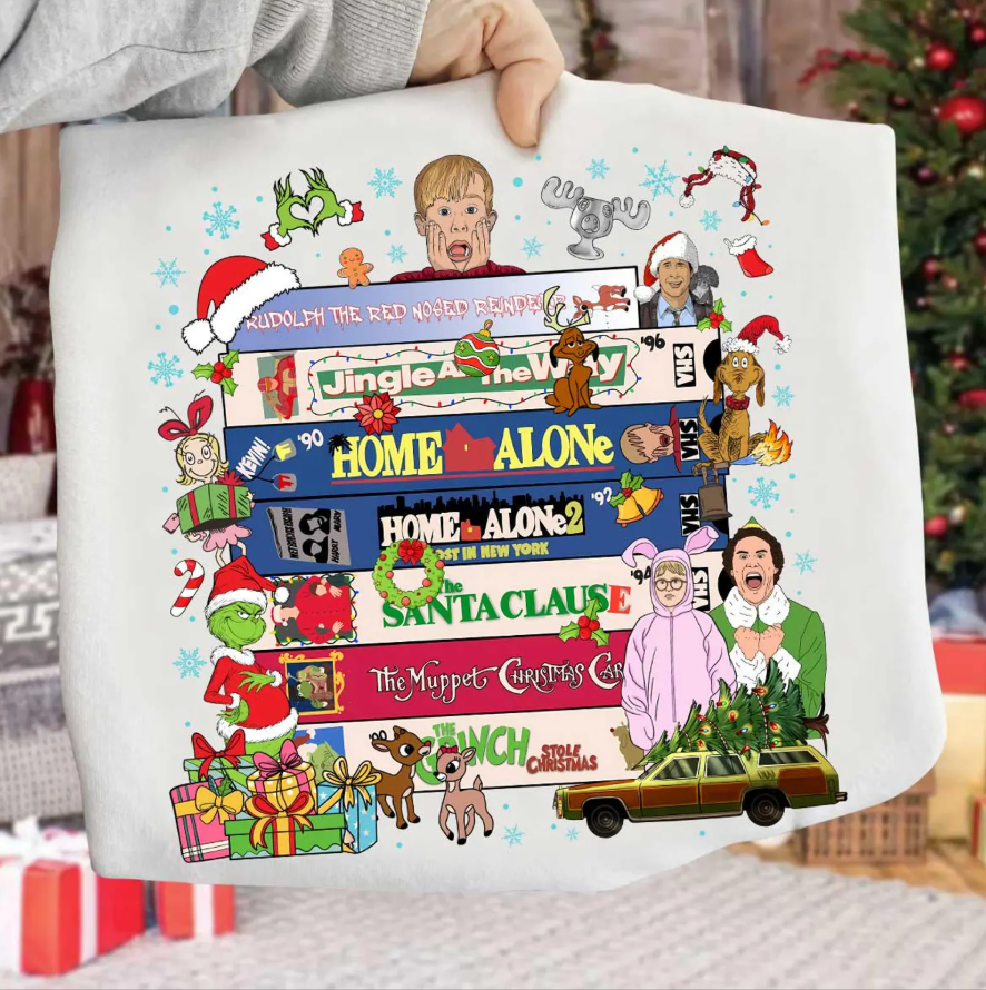 Christmas movies - Full Color Transfer DTF