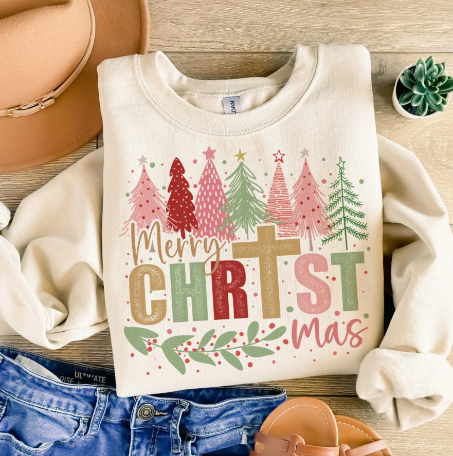 Merry Chrts Mas - Full Color Transfer DTF