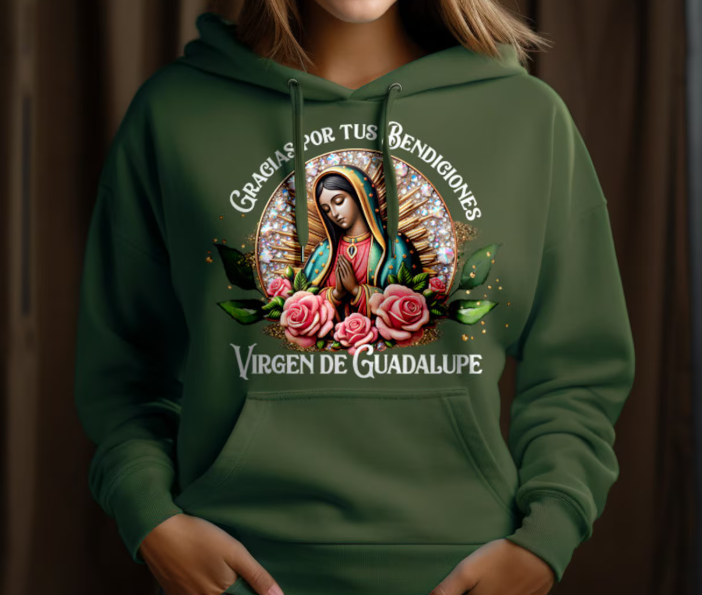 Gracias por tus bendiciones Virgen de Guadalupe - Full Color Transfer DTF