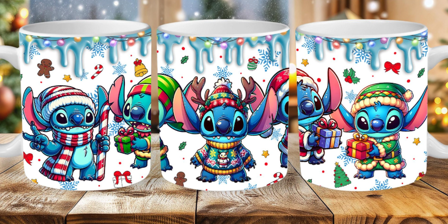 Stitch Christmas - Sublimation Mug Design