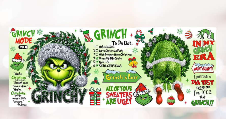 Grinchy Mode - Sublimation Mug Design