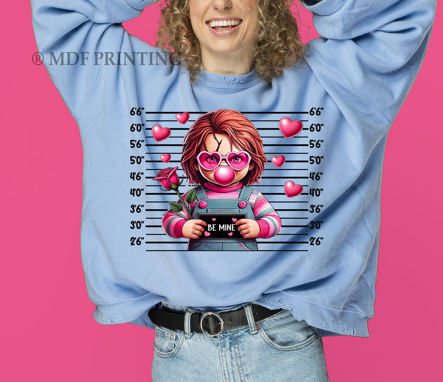 Chucky Valentine Horror - Full Color Transfer DTF