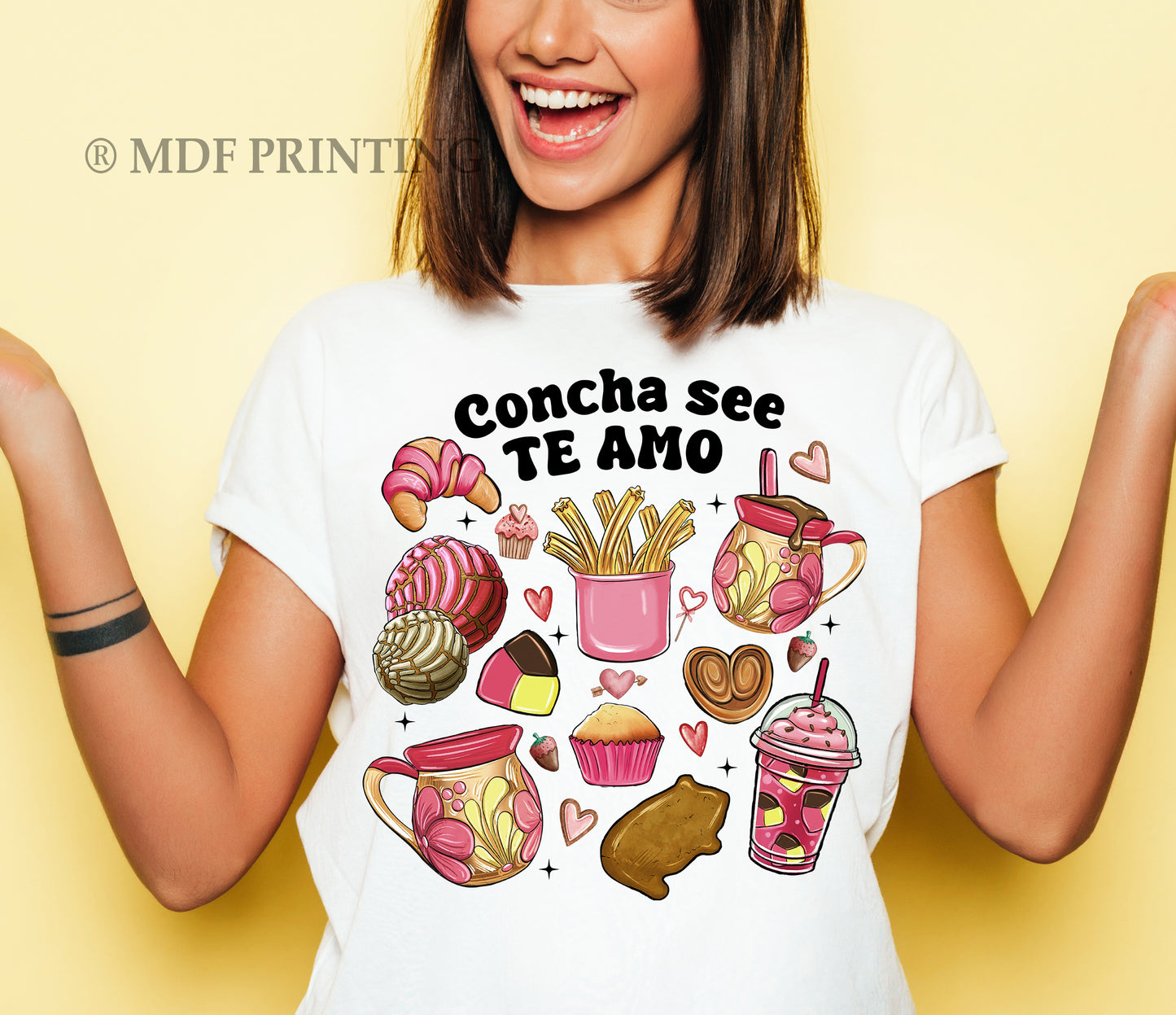 Concha See Te amo - Full Color Transfer DTF