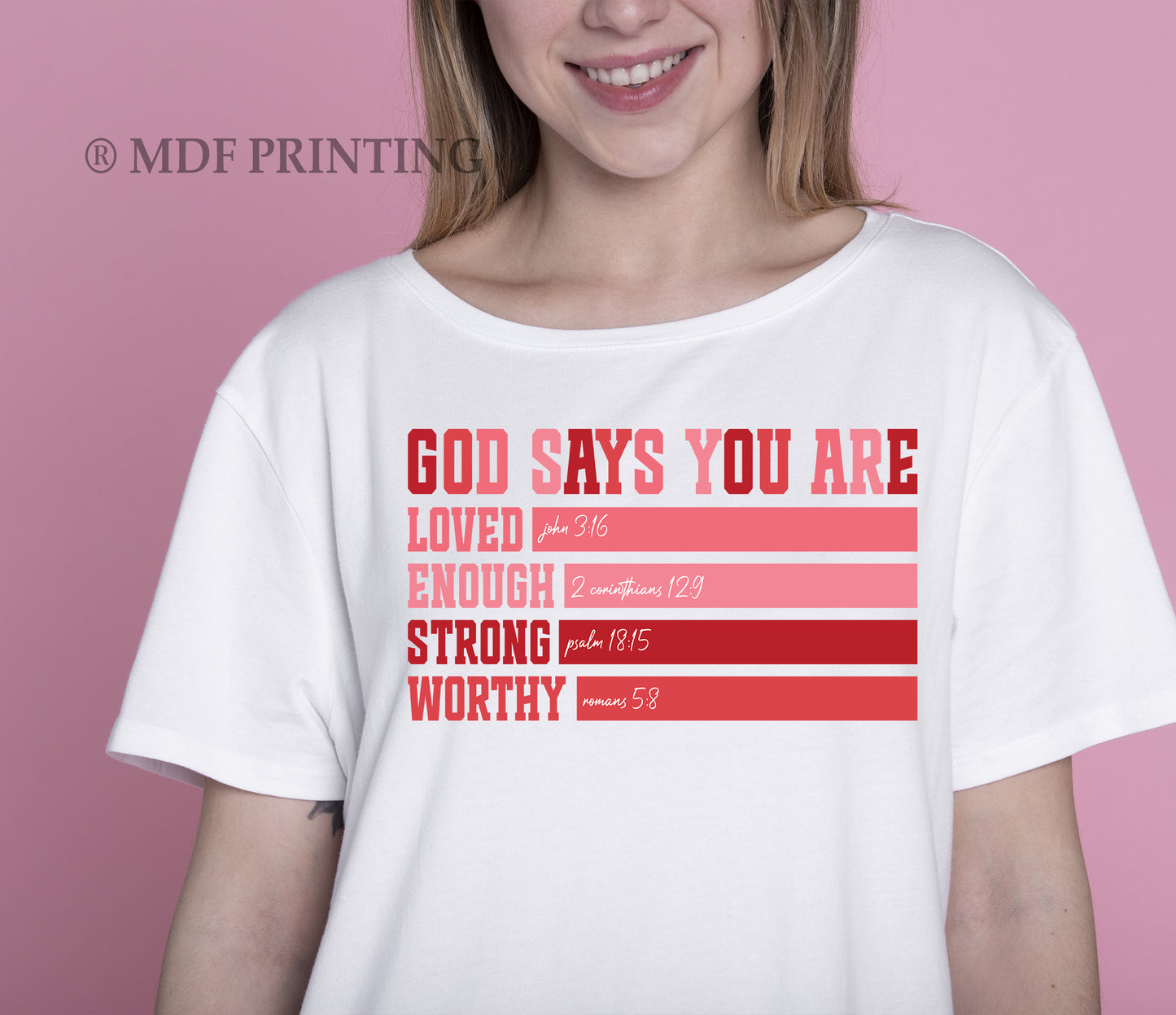 God Says you are - Full Color Transfer DTF