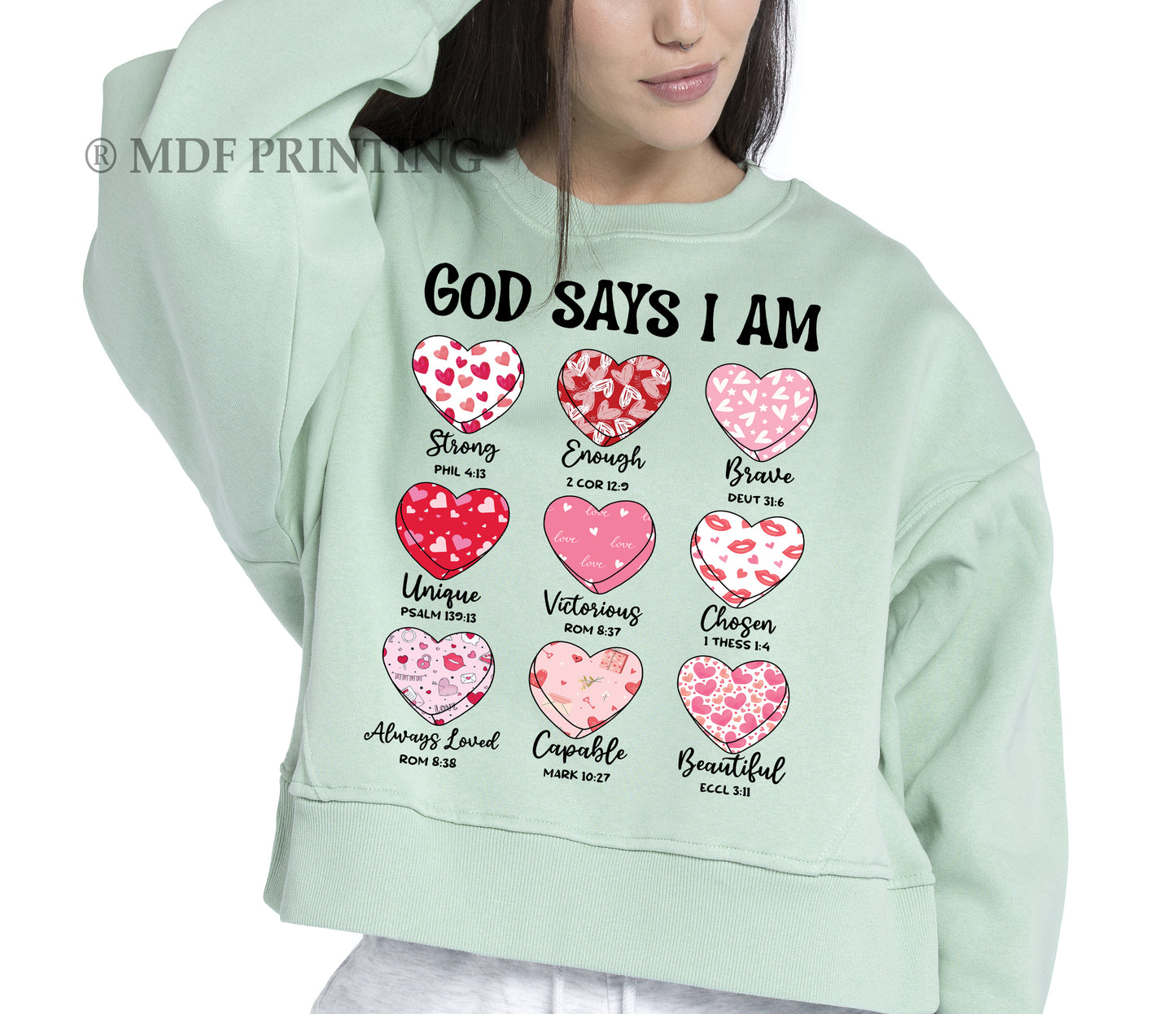 God says i am Strong - Full Color Transfer DTF