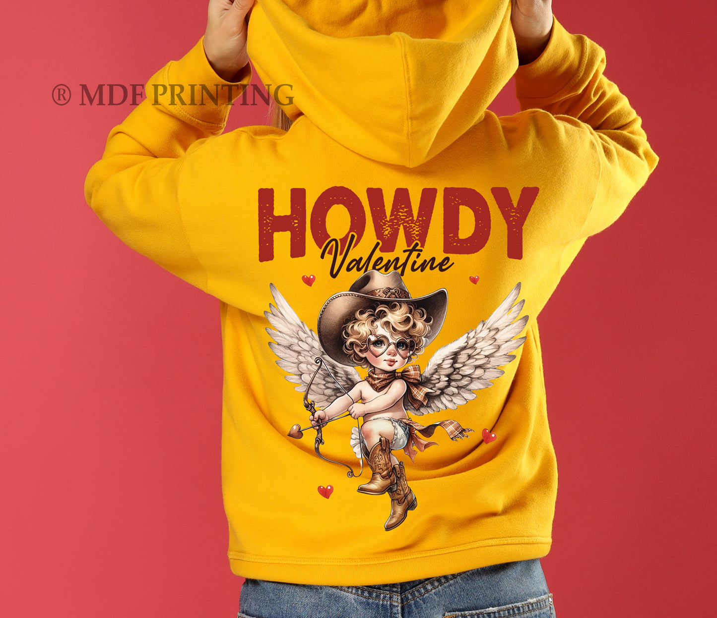 Howdy Valentine - Full Color Transfer DTF