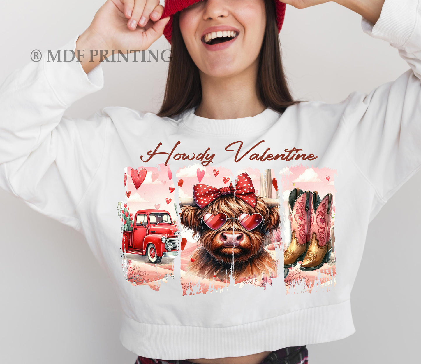 Howdy Valentine! - Full Color Transfer DTF