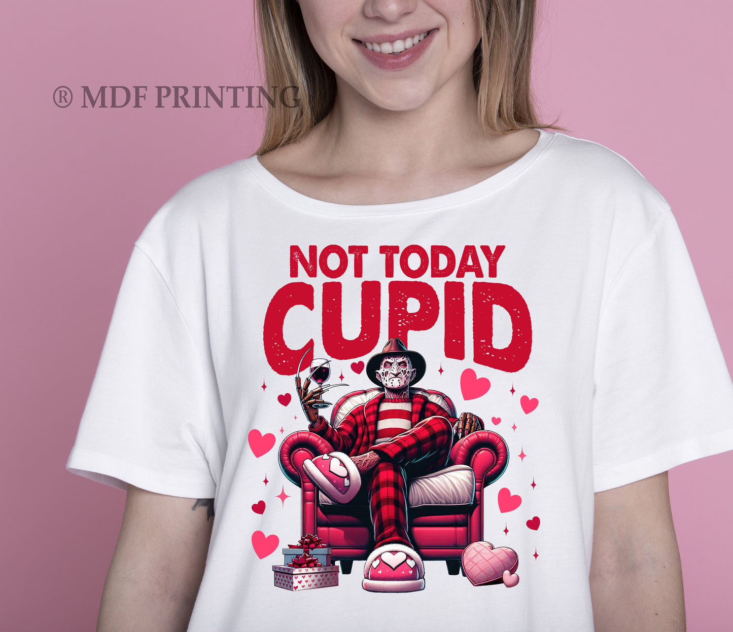 Humor Vday Freddy - Full Color Transfer DTF