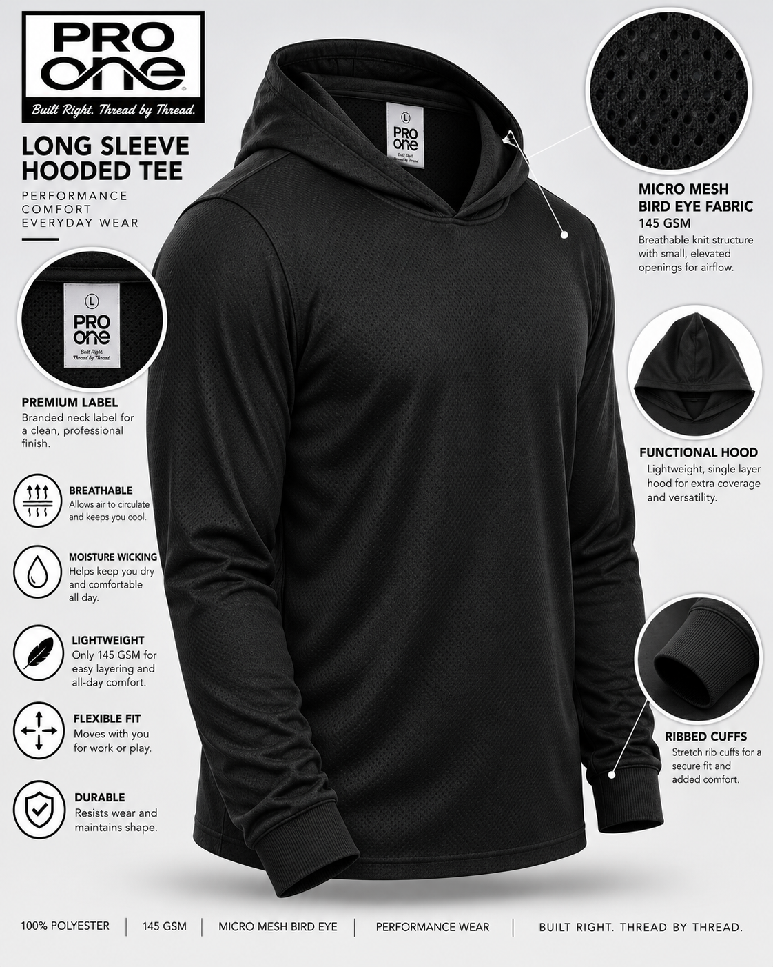 Long-sleeve Hoodie Shirt