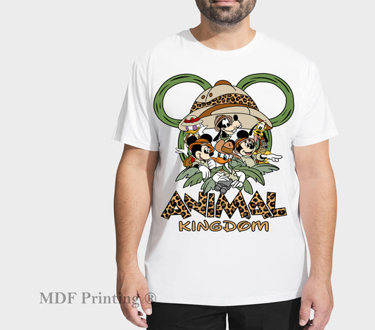 Animal Kingdom Mickey - Full Color Transfer DTF