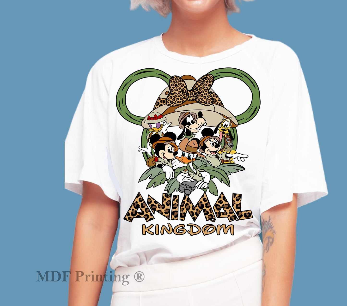 Animal Minnie - Full Color Transfer DTF