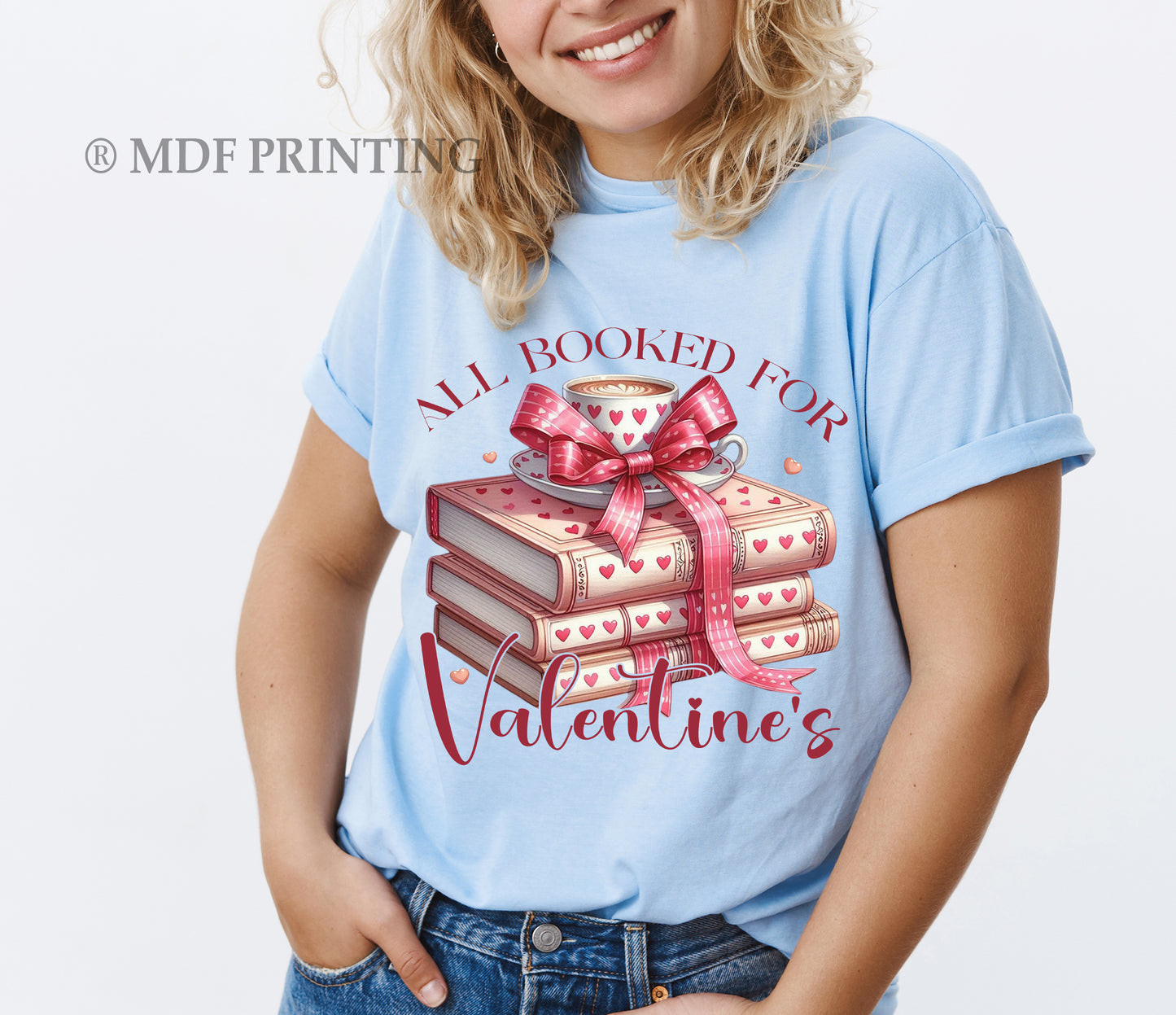 Booked Valentine's - Full Color Transfer DTF