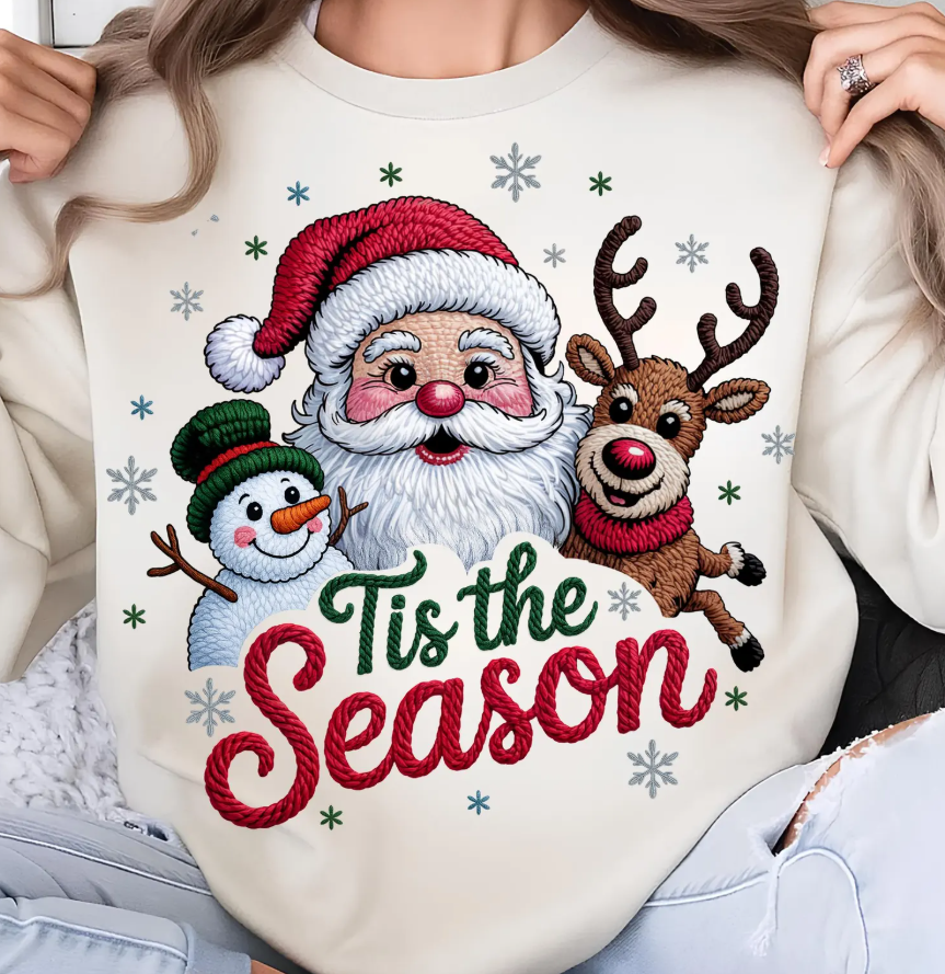 Tis the Season Crochet- Full Color Transfer DTF