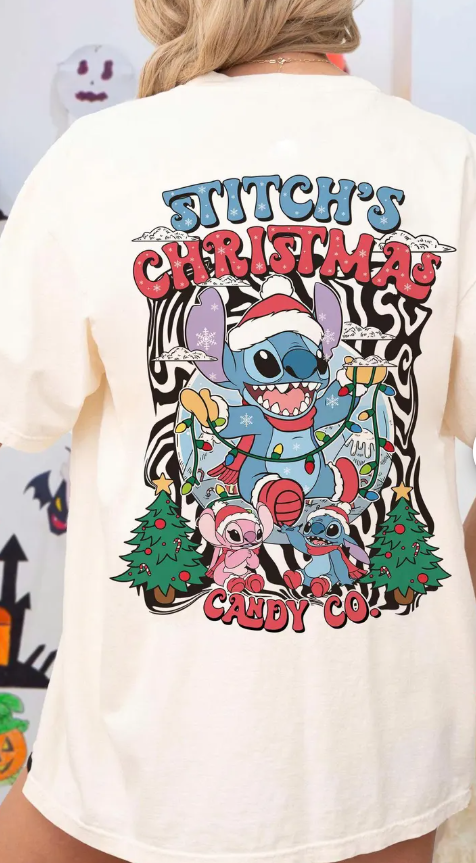 Stitch's Christmas - Full Color Transfer DTF