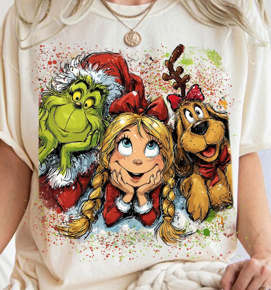 Grinch smiles - Full Color Transfer DTF