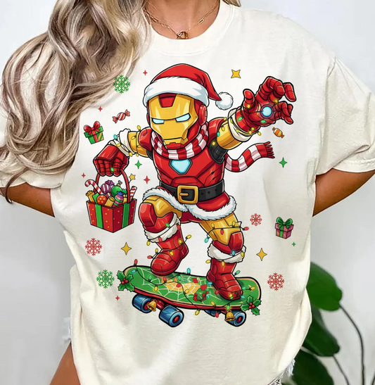 Iron Man Christmas - Full Color Transfer DTF