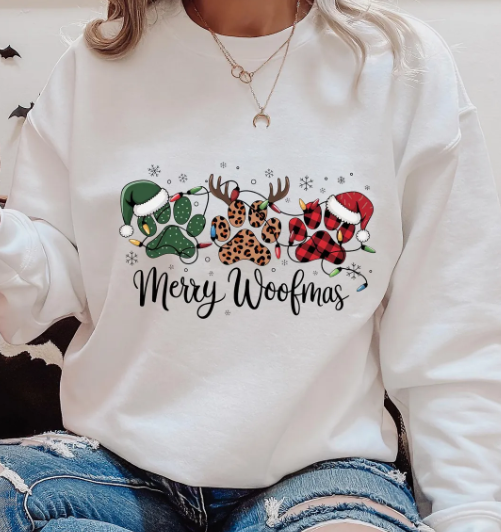 Merry Woofmas -  Full Color Transfer DTF