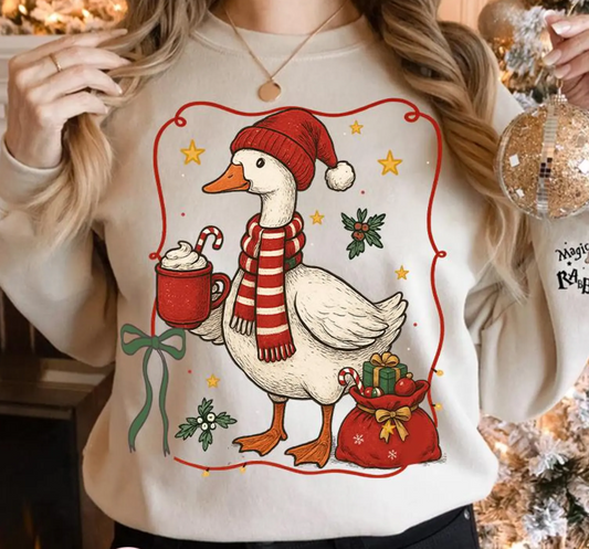 Christmas Duck -  Full Color Transfer DTF
