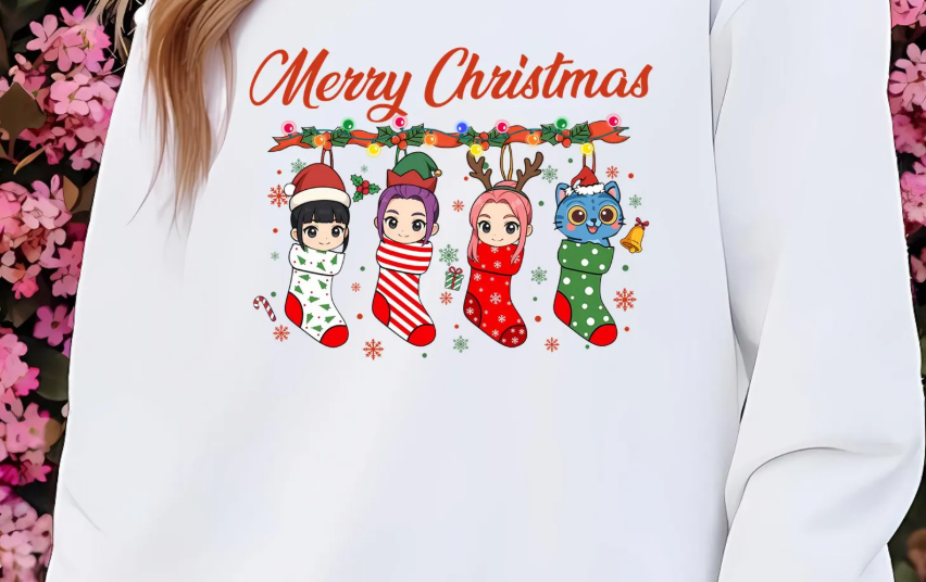 Merry Christmas Huntrix - Full Color Transfer DTF