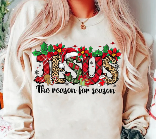 Jesus the reason for season -  Full Color Transfer DTF