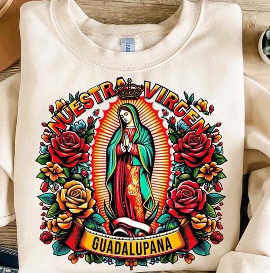 Nuestra Virgen Guadalupana -  Full Color Transfer DTF