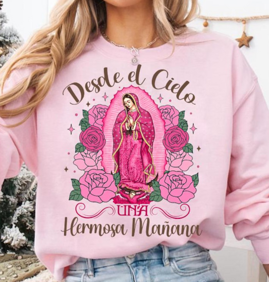 Desde el cielo una hermosa mañana Pink -  Full Color Transfer DTF