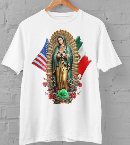 Virgen de Guadalupe USA/MEX - Full Color Transfer DTF