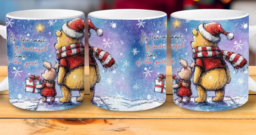 Winnie the Pooh Magic Night - Sublimation Mug Design
