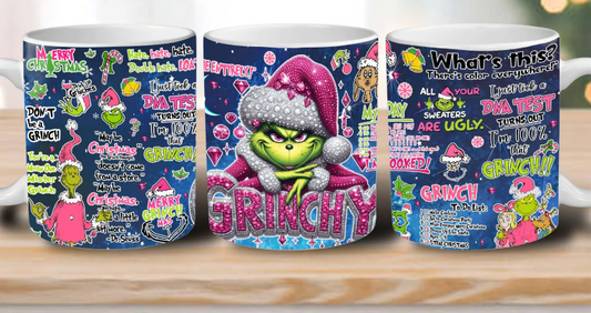 Grinchy - Sublimation Mug Design