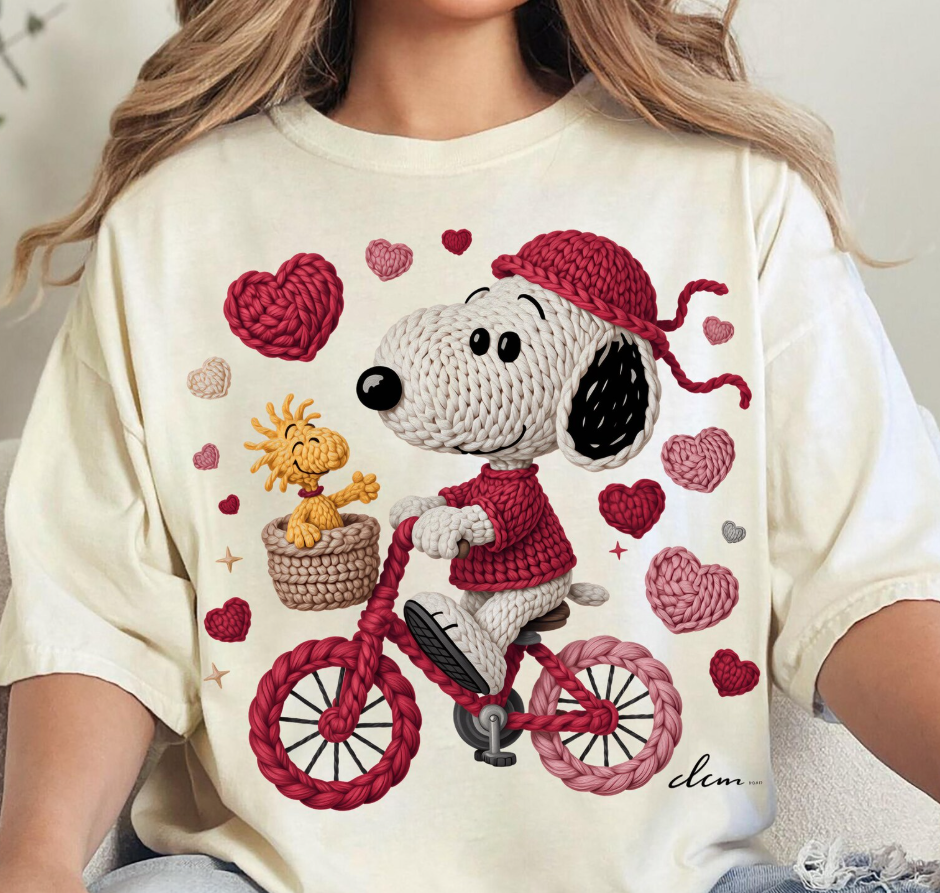 Snoopy Bicycle - Full Color Transfer DTF