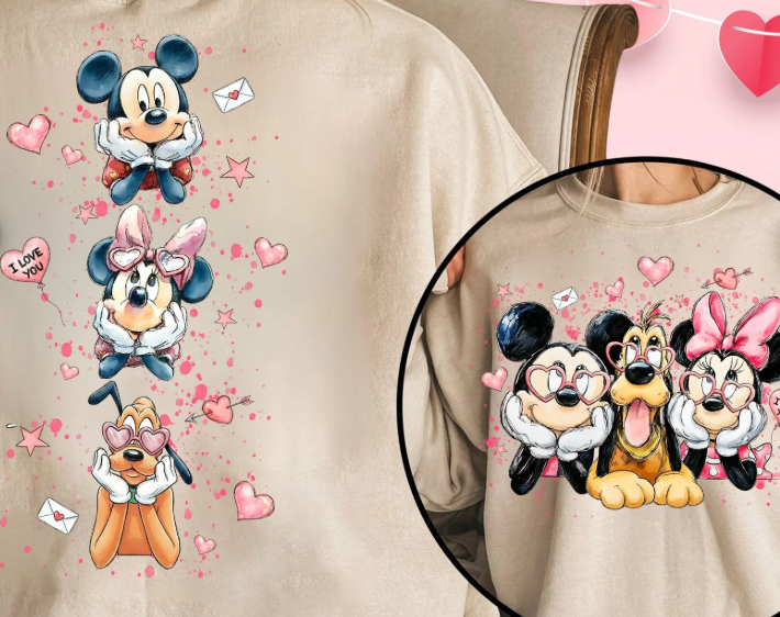 Disney Romantic - Pack of 2 DTF Transfers
