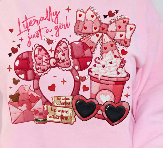 Valentine's Mouse - Full Color Transfer DTF
