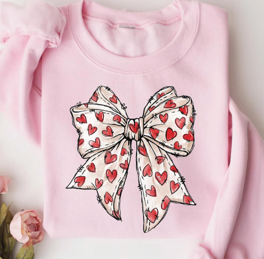 Bow of hearts - Full Color Transfer DTF
