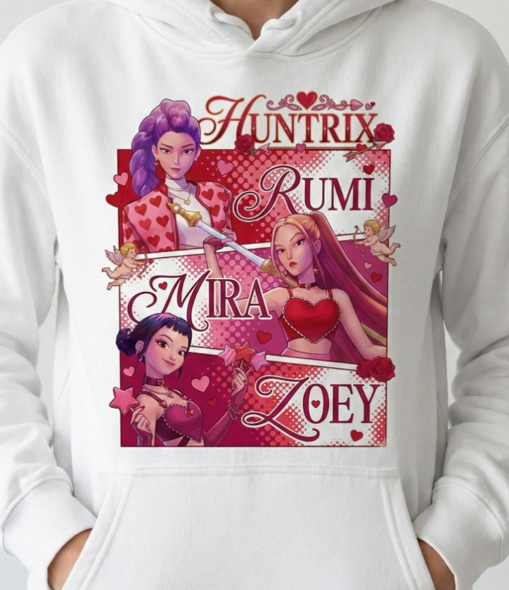 Huntrix, Rumi, Mira And Zoey - Full Color Transfer DTF