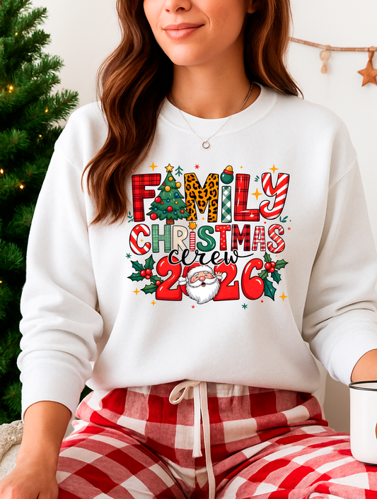 Family Christmas cerew 2026 - Full Color Transfer DTF
