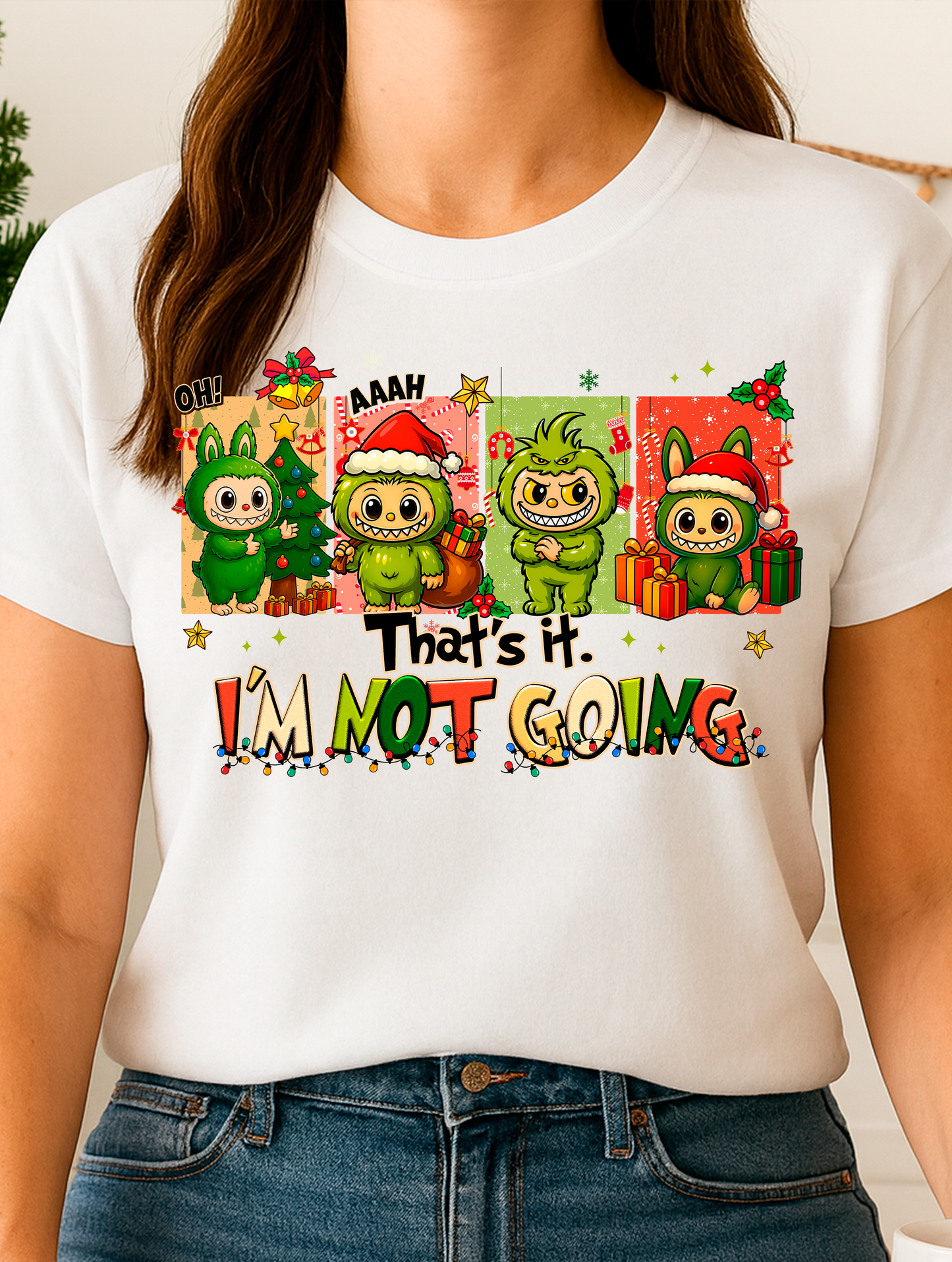 Grinch labubu - Full Color Transfer DTF