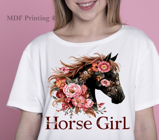 Horse Girl - Full Color Transfer DTF