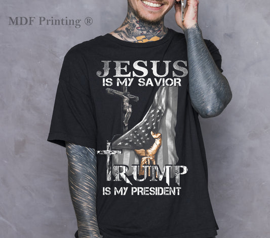 Jesus & Trump - Full Color Transfer DTF