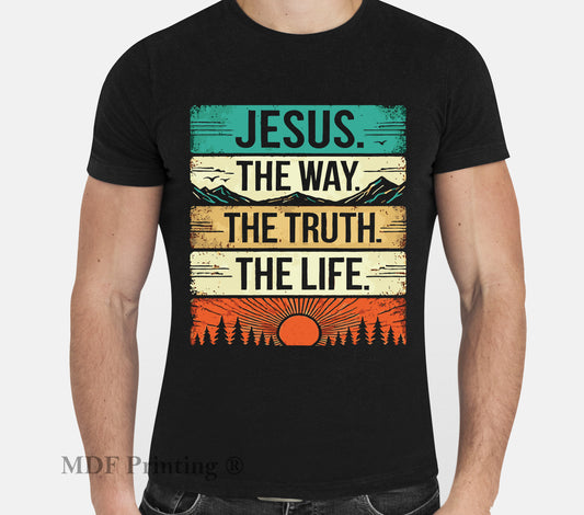 Jesus the life - Full Color Transfer DTF