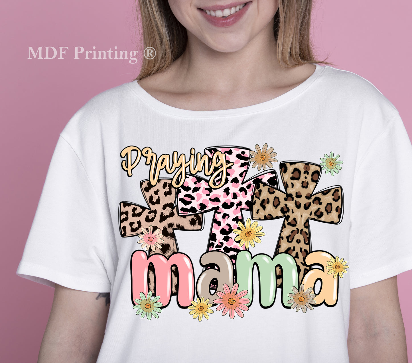 Praying mama - Full Color Transfer DTF