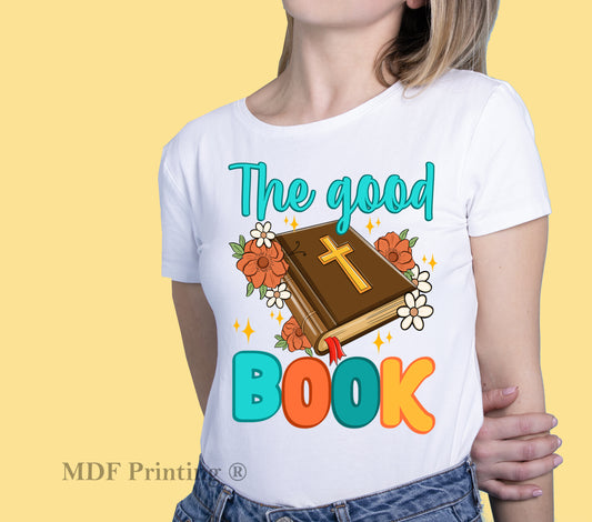 The Good Book- Full Color Transfer DTF