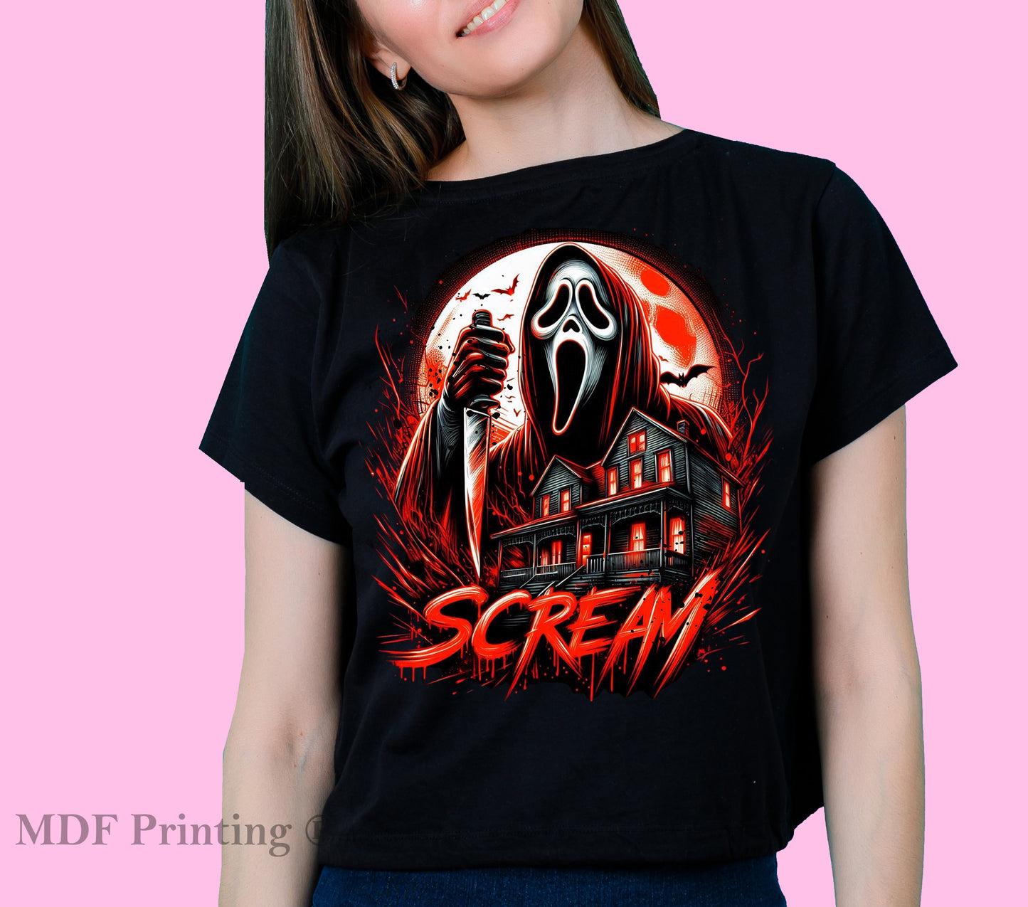 Scream Red - Full Color Transfer DTF